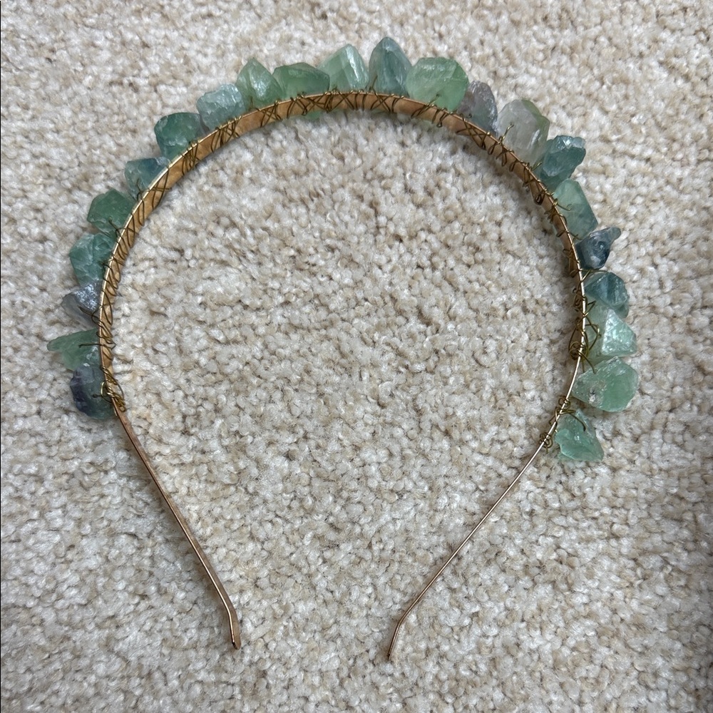 Fluorite Crystal Crown Head Band